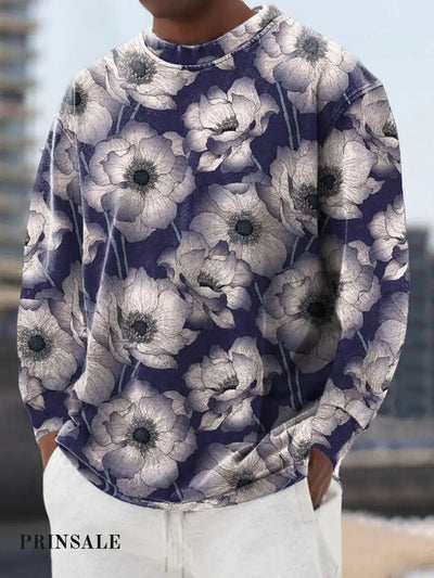 Men’s Gerbera Cotton Summer Casual Beach Shirt Short Sleeve Purple / S