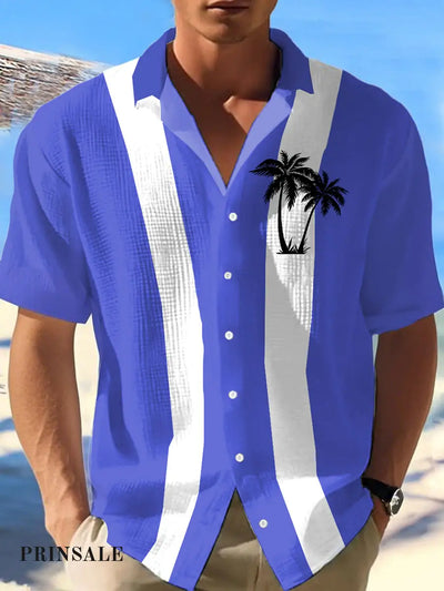 Men’s Hawaii Beach Vacation Print Casual Shirt As picture / S