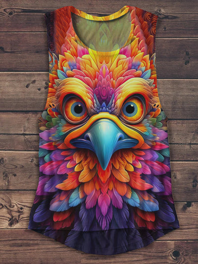 Unisex Eagle Print Casual Tank Top