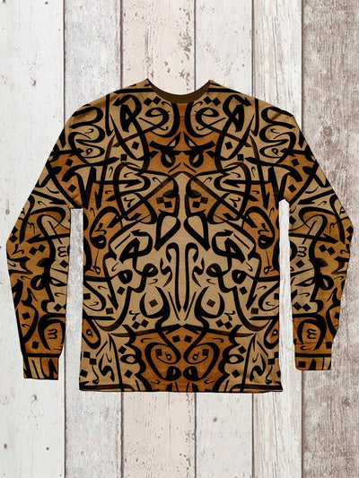 Retro Symbol Graphic Art Print Unisex Casual Long Sleeve T-Shirt