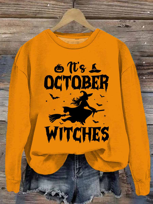 Unisex Halloween Witch Monogrammed Sweatshirt