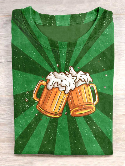 Unisex Oktoberfest Print Casual T-Shirt