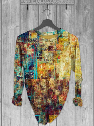 Unisex Art Abstract Print Long Sleeve T-Shirt