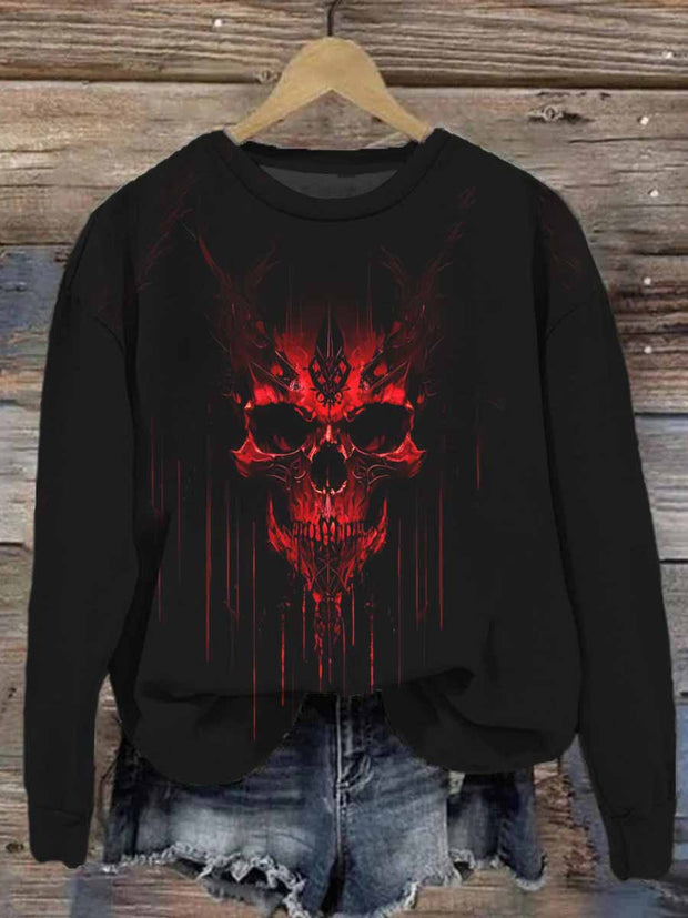 Unisex Halloween Printed Casual Sweatshirt