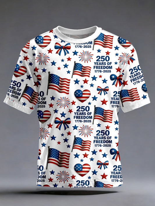 Men's American 250th Anniversary Print T-Shirt