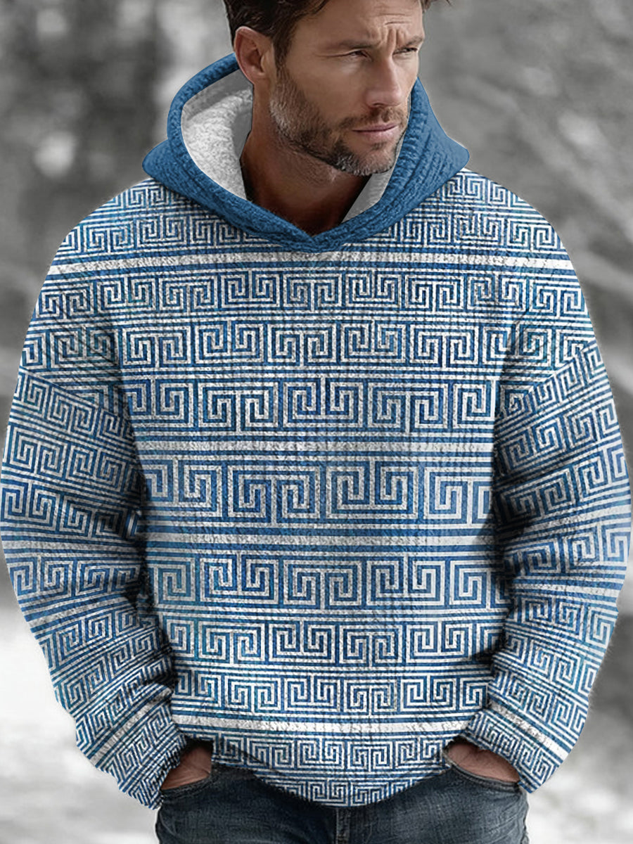 Men's Greek key Art Hoodie