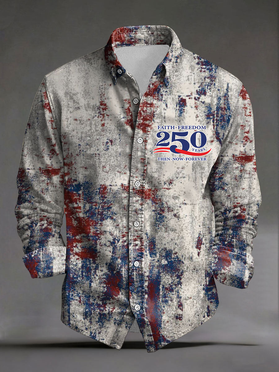 Men's America 250 Printed Casual Shirt