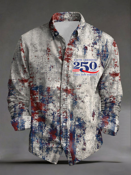 Men's America 250 Printed Casual Shirt