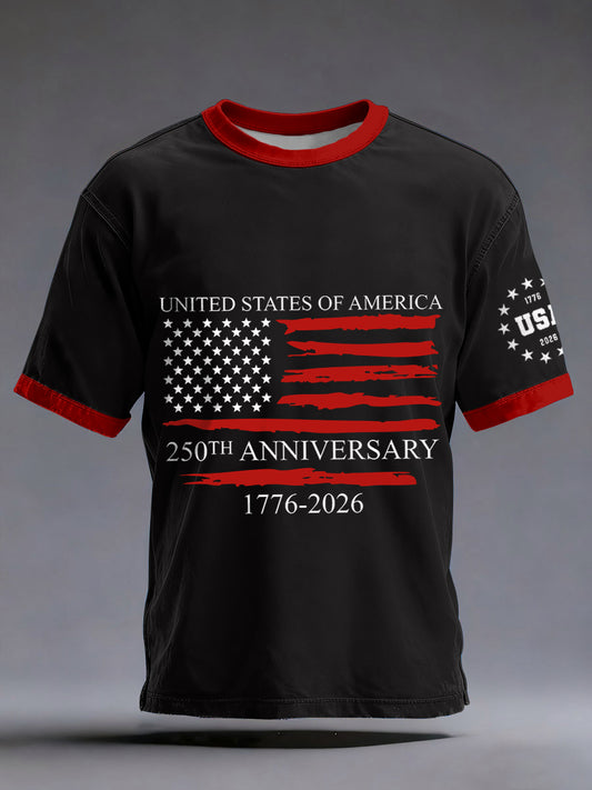 Men's USA 250th Anniversary Print T-Shirt
