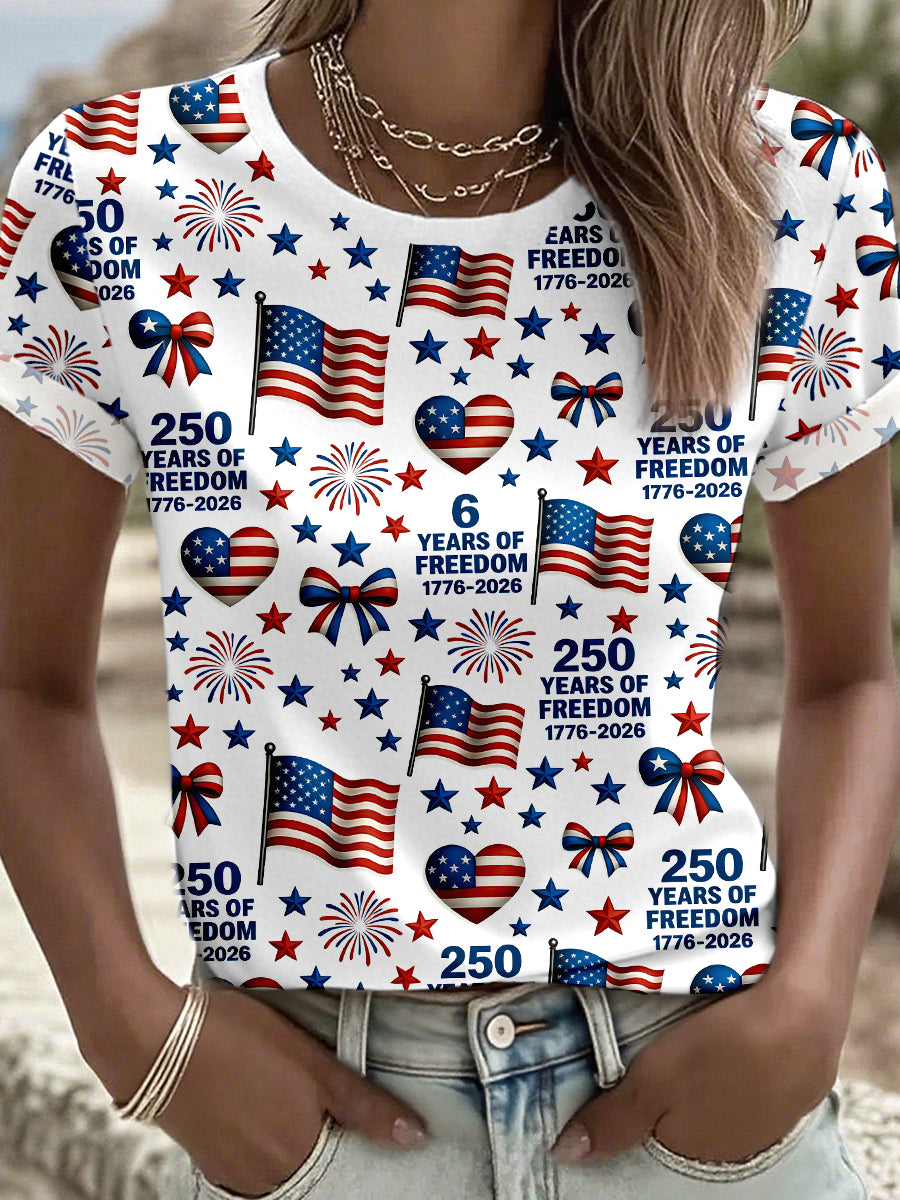 Women's American 250th Anniversary Print T-Shirt