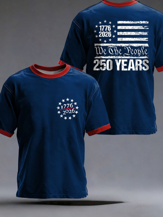 Men's America 250 Printed Casual T-Shirt