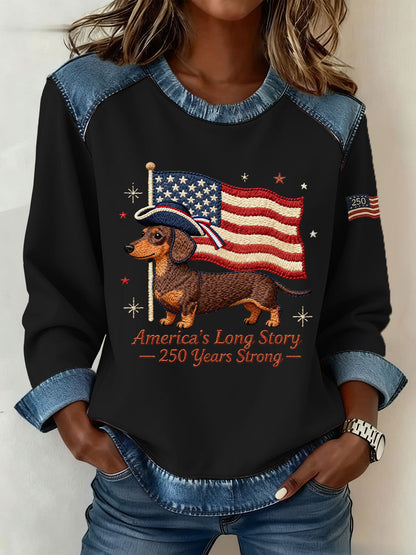 Women's America 250 Printed Casual Top