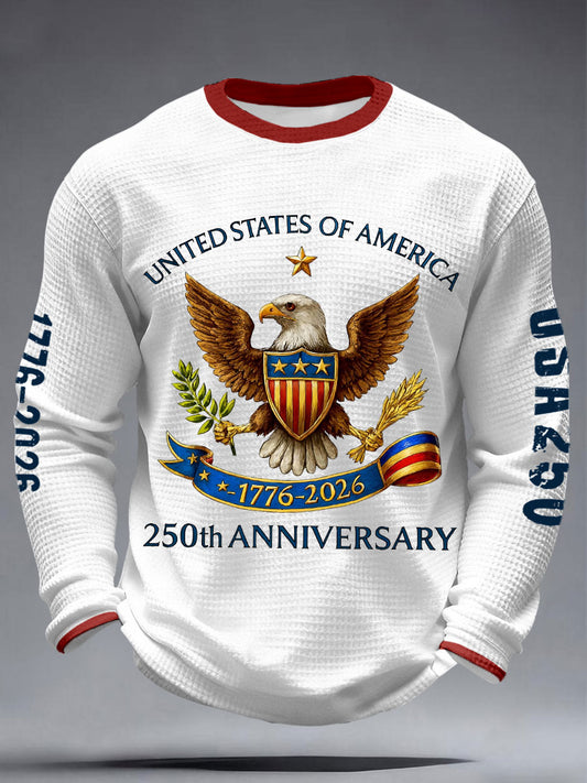 Men's 250 Years 1776-2026 Waffle T-Shirts