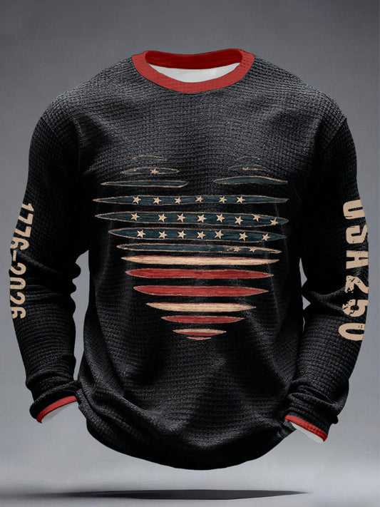 Men's 250 Years 1776-2026 Waffle T-Shirts