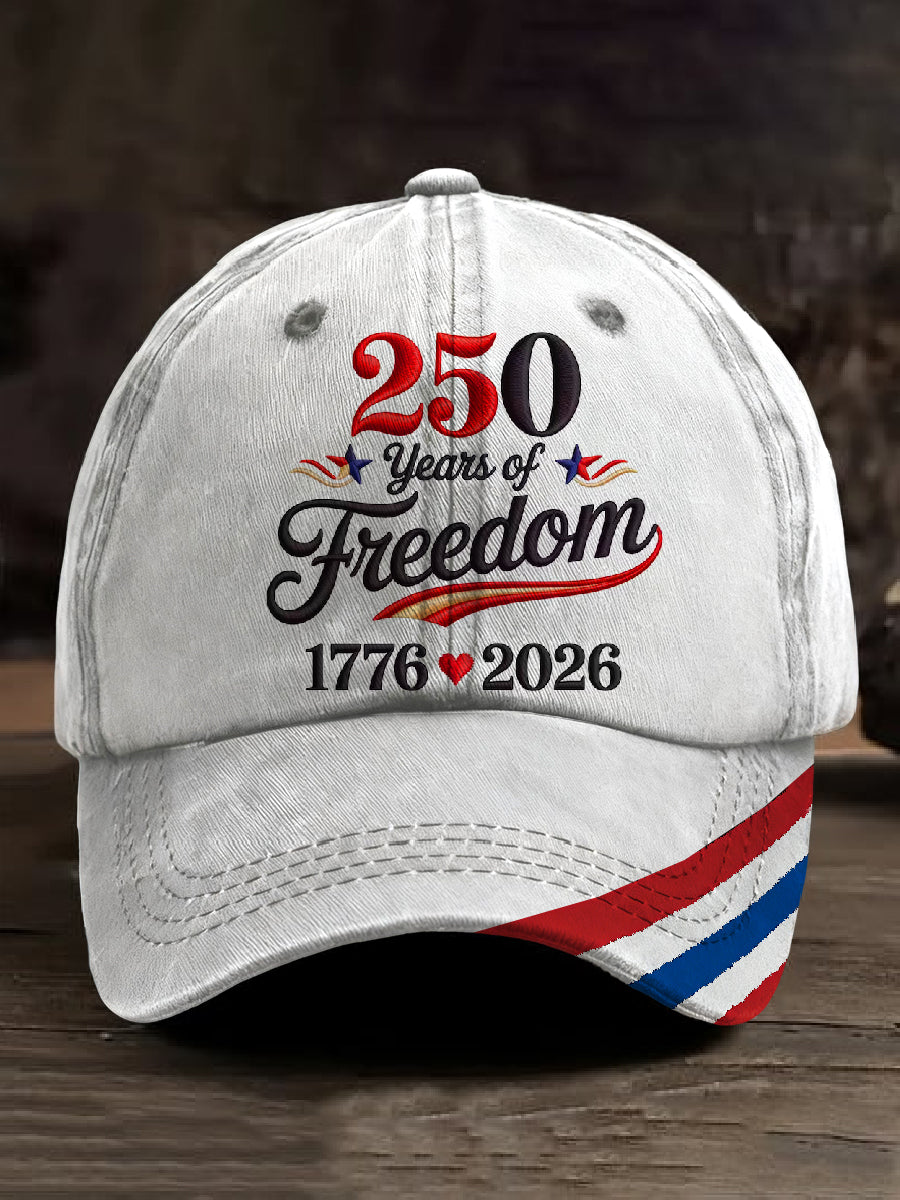 Men's Retro American 250th Anniversary Printed Baseball Cap