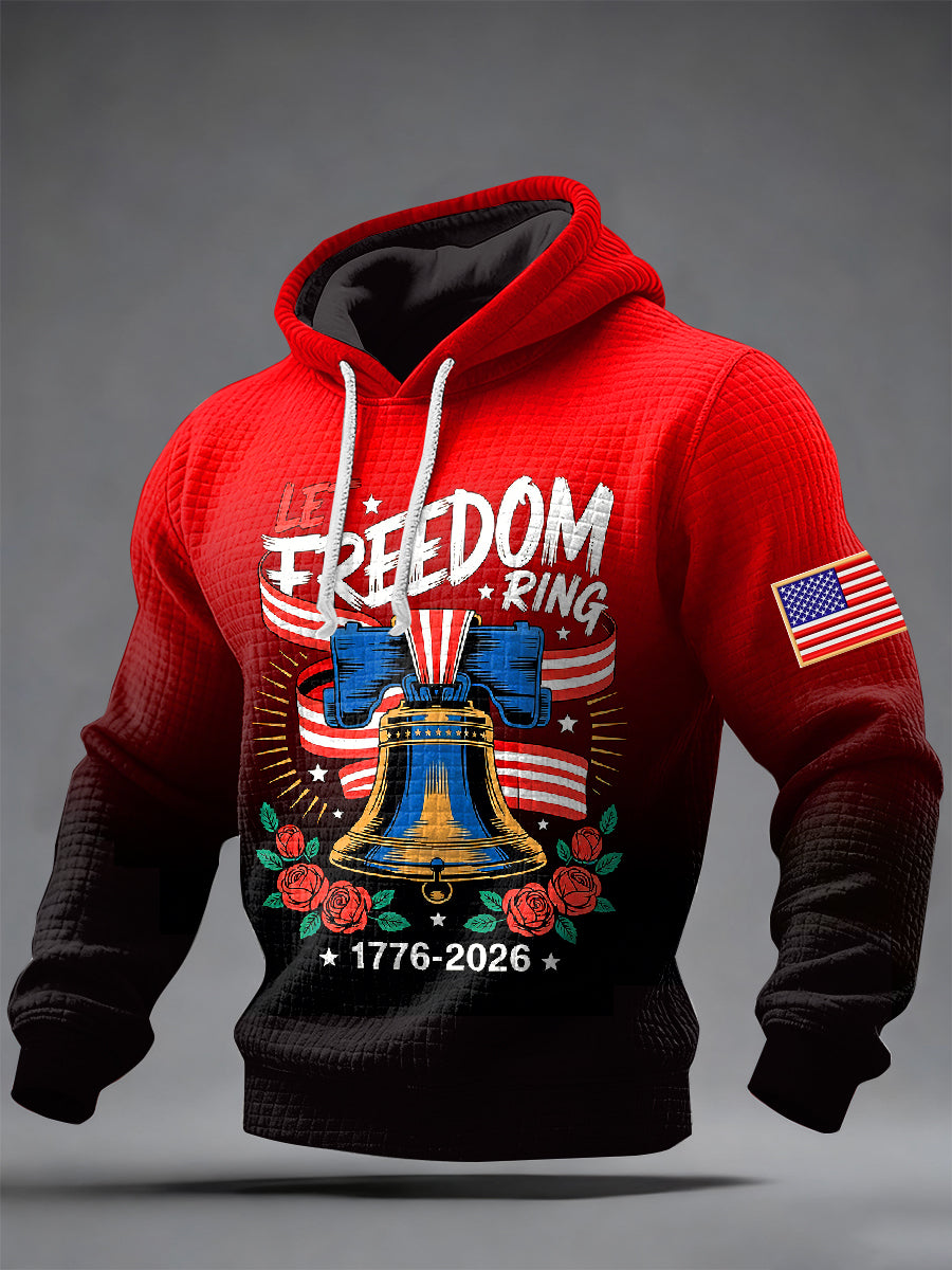 Men's Retro American 250th Anniversary Printed Sweatshirt