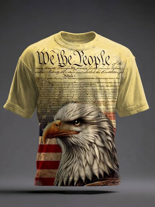 Men's 250th Anniversary Printed Casual T-Shirt