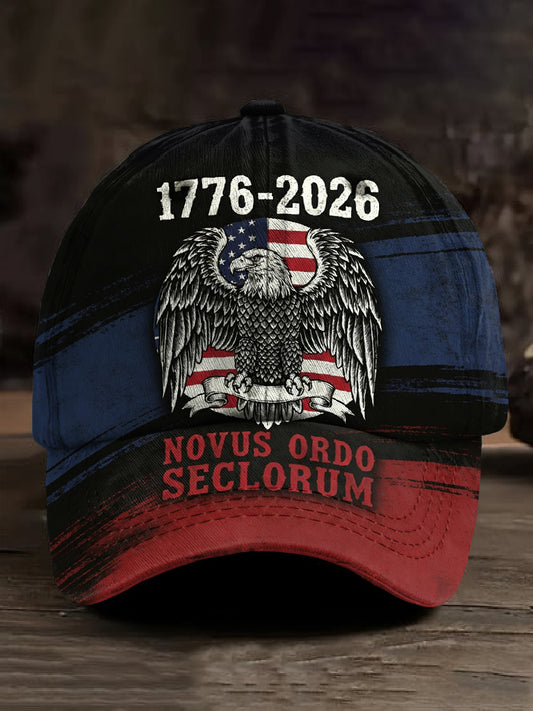 Men's Retro American 250th Anniversary Printed Baseball Cap