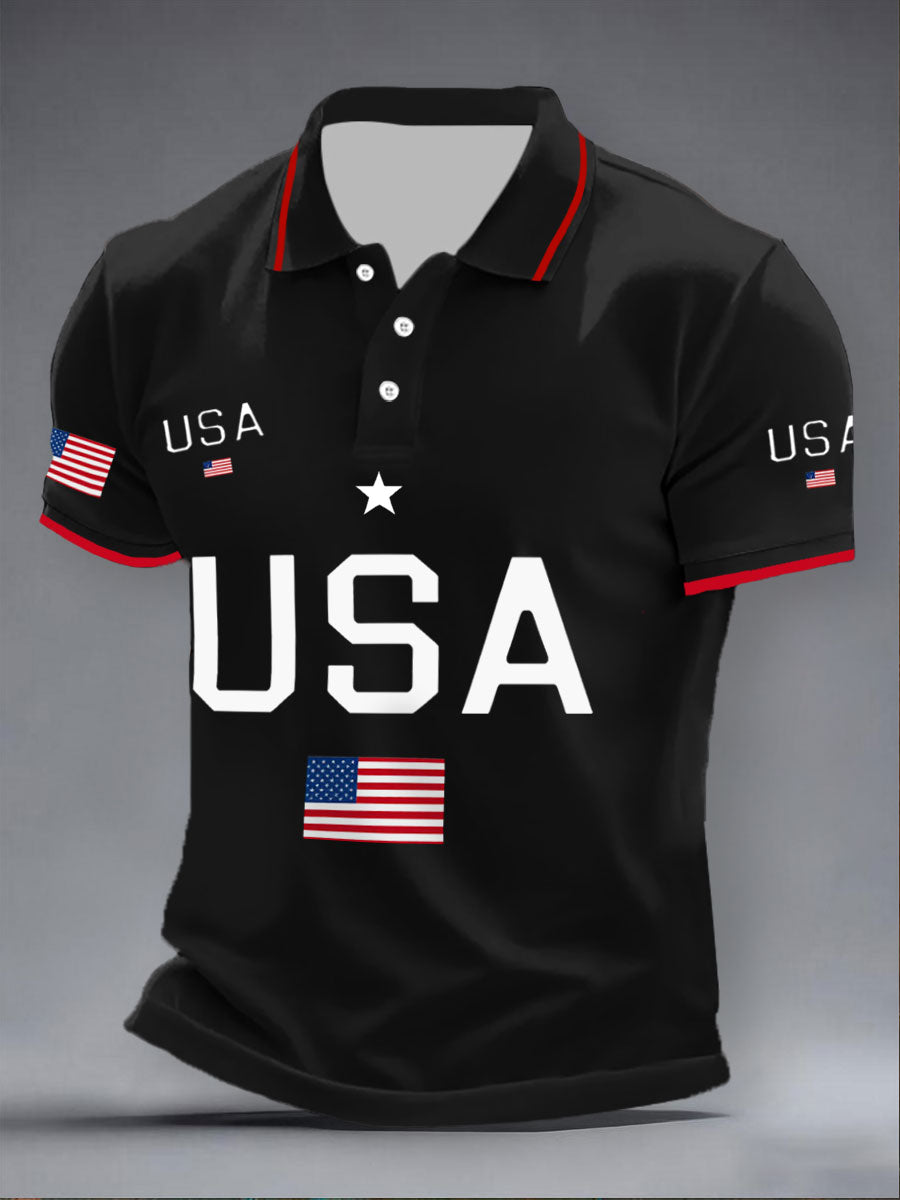 Men's USA Flag Tops