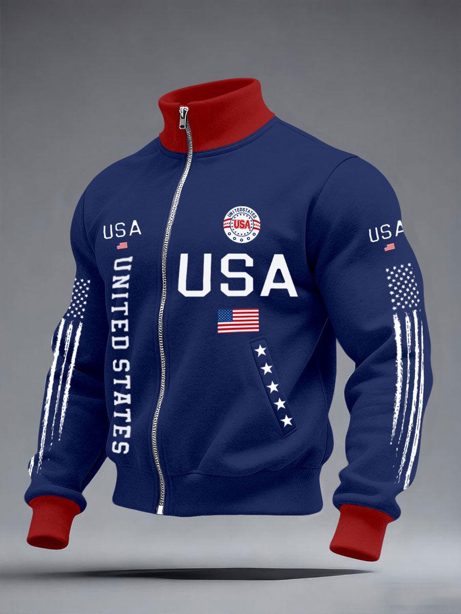 Men's USA Flag Jackets