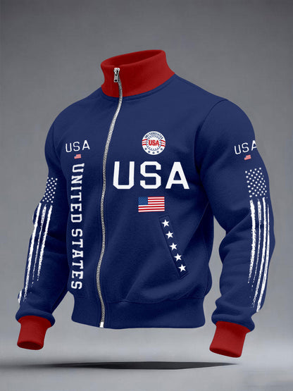Men's USA Flag Jackets