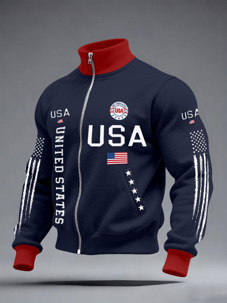 Men's USA Flag Jackets