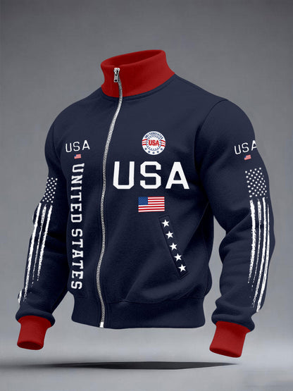 Men's USA Flag Jackets