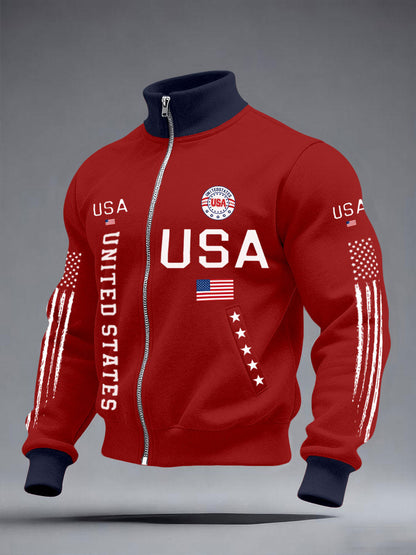 Men's USA Flag Jackets