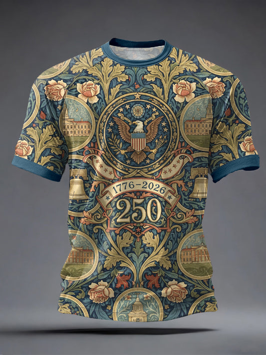 Men's American 250th Anniversary Print T-Shirt