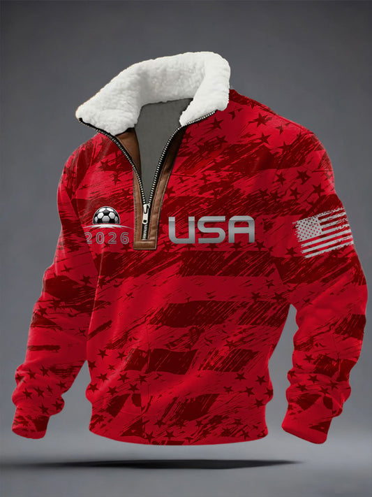 Men's USA Soccer Supporter baggy zip-up hoodie