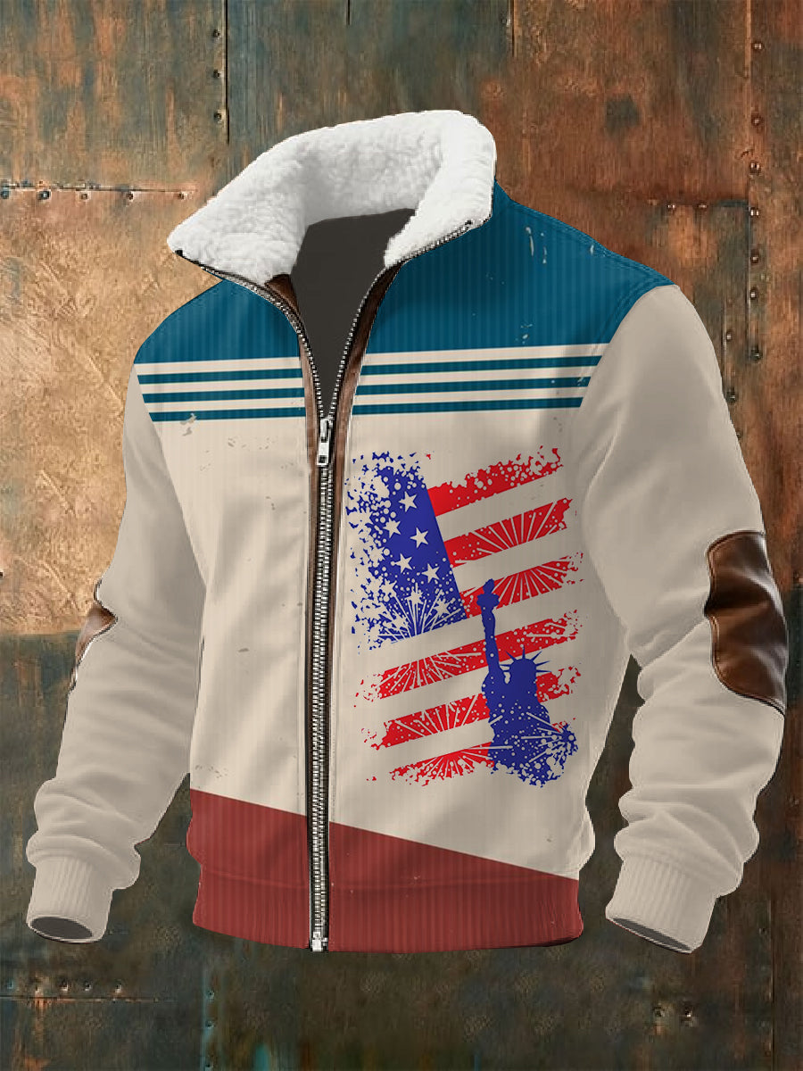 Men's Retro 250th Anniversary Printed Jacket