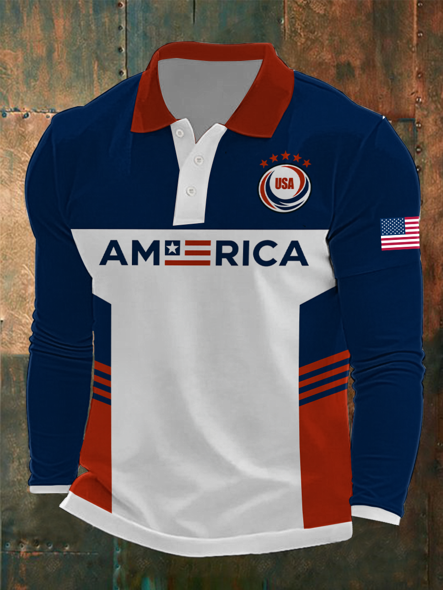 Men's USA Soccer Long Sleeve Shirt