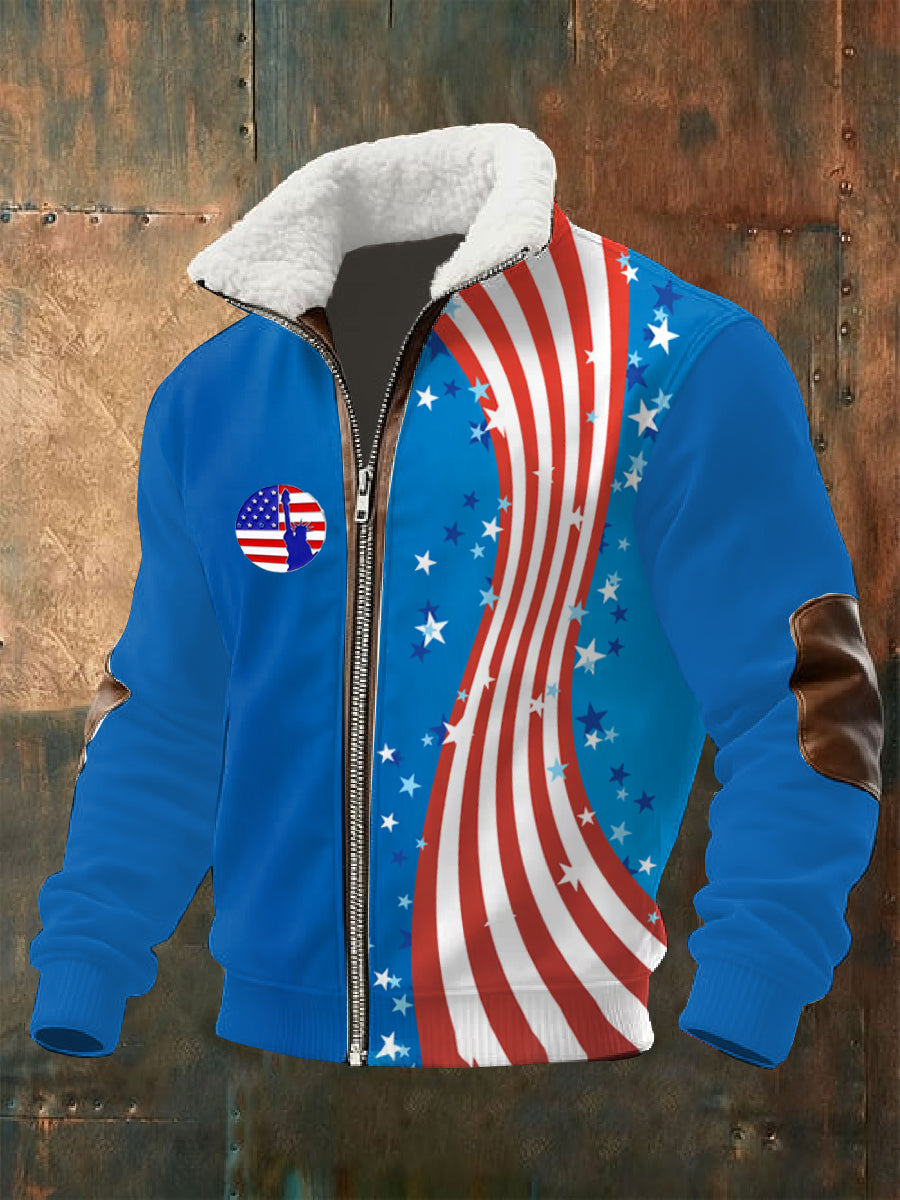 Men's Retro 250th Anniversary Printed Jacket