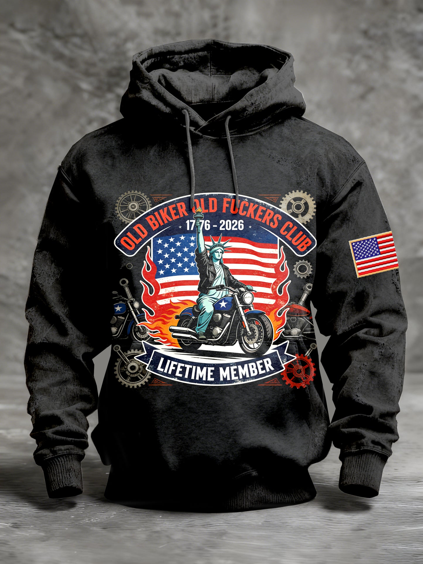 Men's Retro 250th Anniversary Printed Sweatshirt