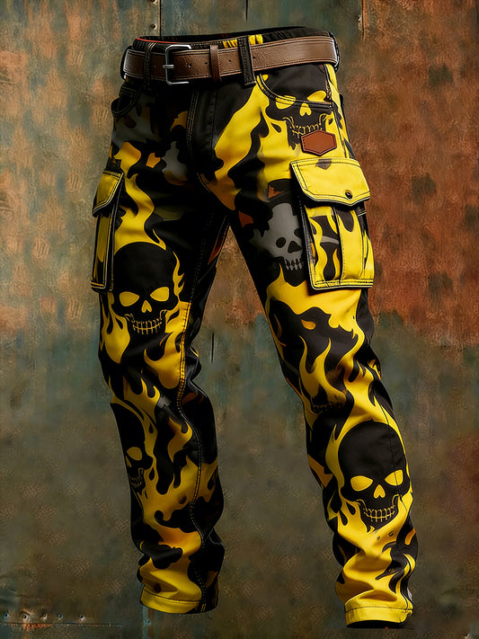 Men's Retro Business Style Casual Work Trousers