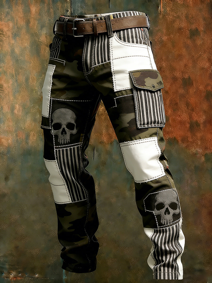 Men's Retro Business Style Casual Work Trousers