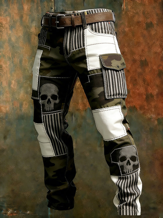 Men's Retro Business Style Casual Work Trousers