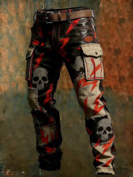 Men's Retro Business Style Casual Work Trousers