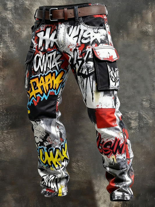 Men's Retro Business Style Casual Work Trousers