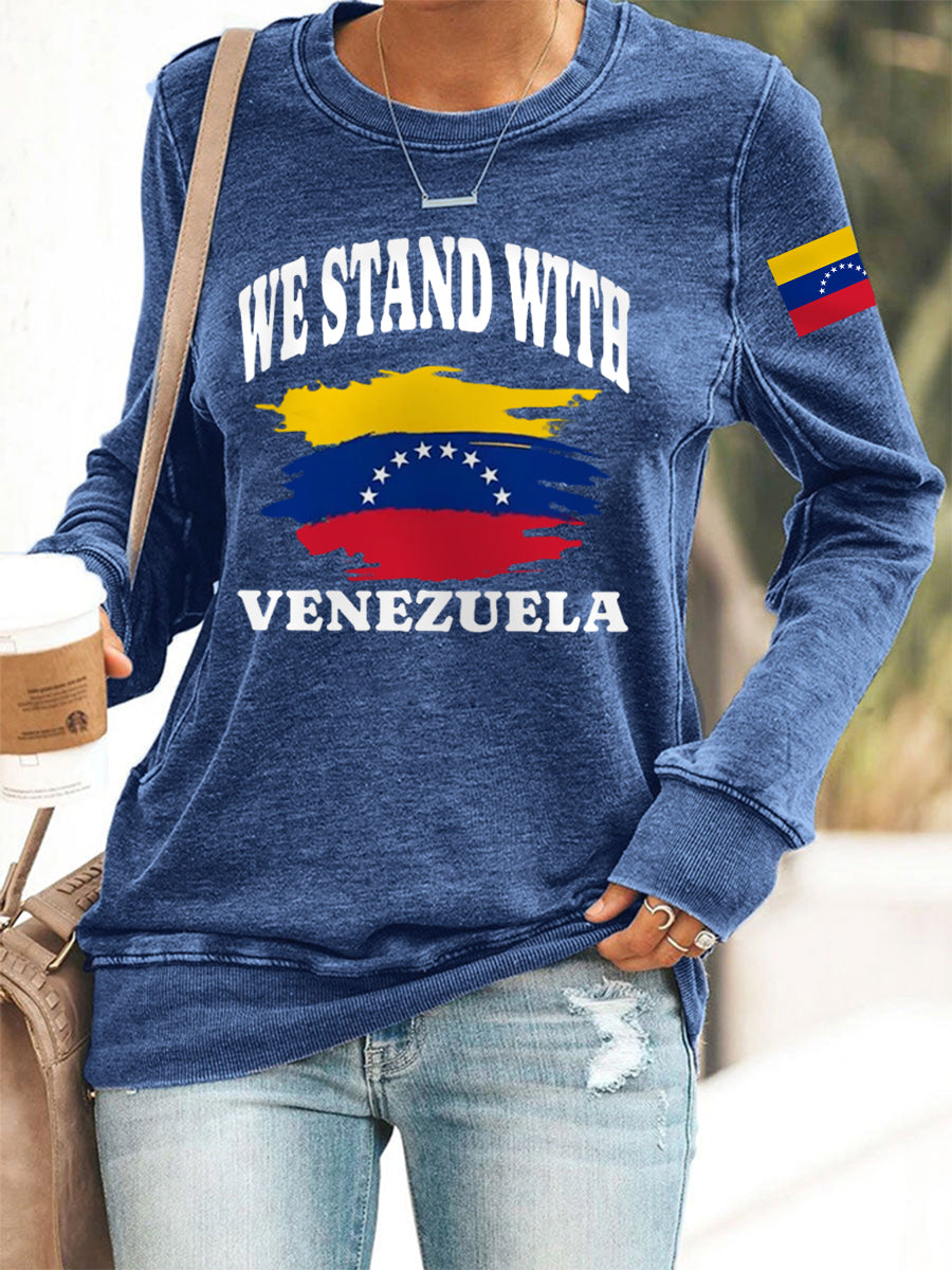 Women's We Stand with Venezuela Sweatshirt