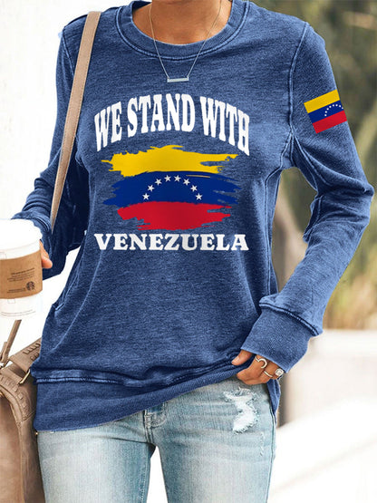 Women's We Stand with Venezuela Sweatshirt