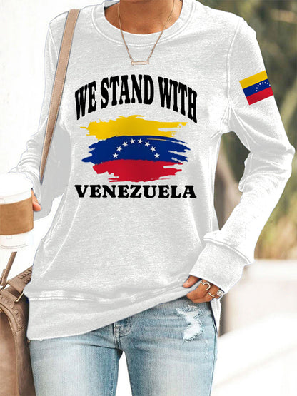 Women's We Stand with Venezuela Sweatshirt