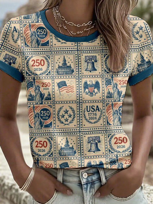 Women's 250th Anniversary Print Vintage T-Shirt