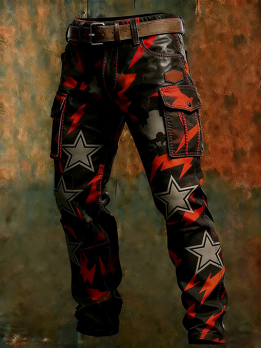 Men's Retro Business Style Casual Work Trousers