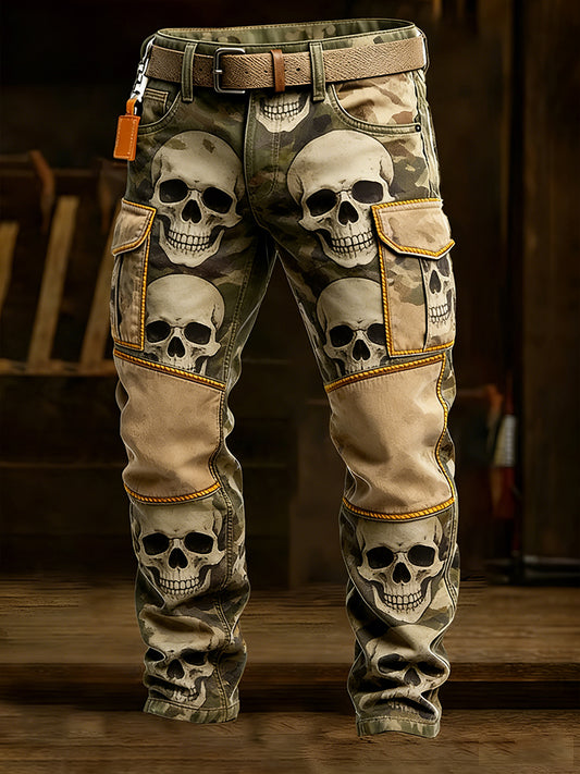 Men's Retro Business Style Casual Work Trousers