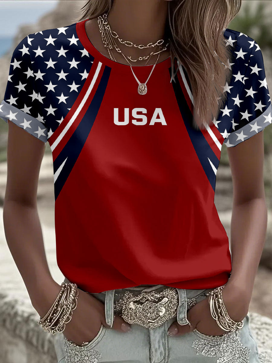 Women's USA Flag T-Shirts