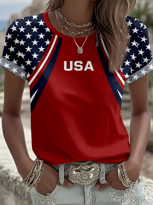 Women's USA Flag T-Shirts