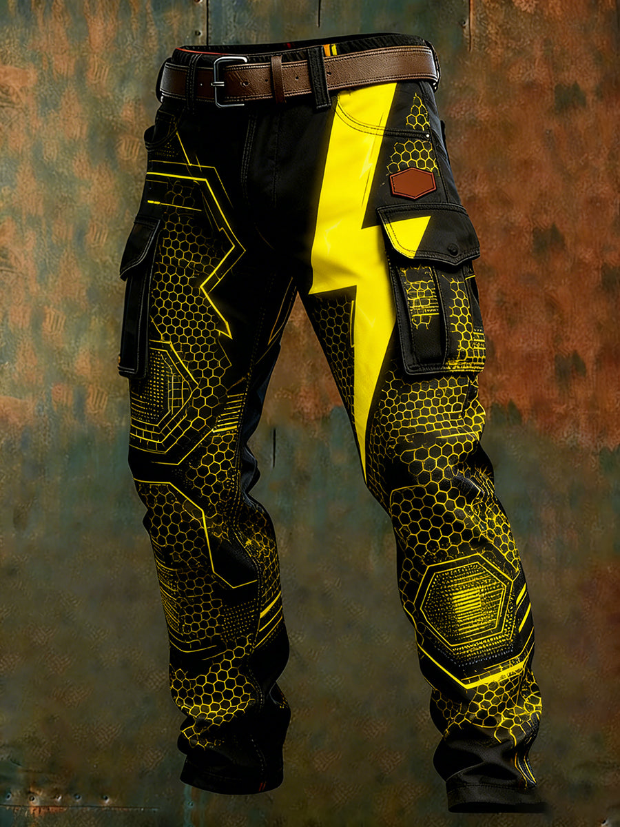 Men's Retro Business Style Casual Work Trousers