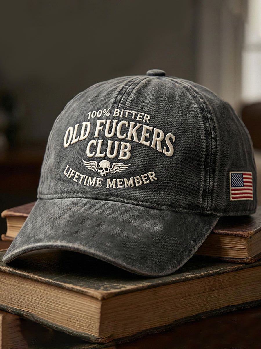 Old Fuckers Club Printed Casual Unisex Cap