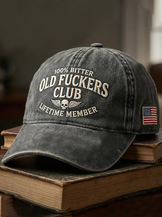 Old Fuckers Club Printed Casual Unisex Cap